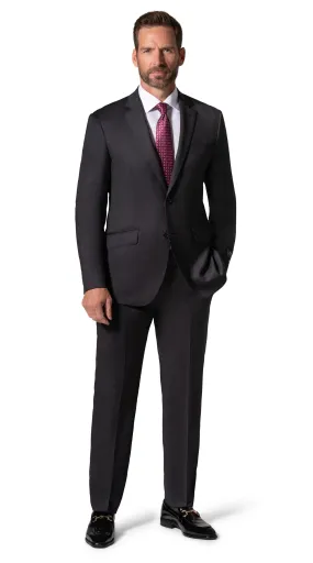 Berragamo - Reda | Slim Fit 2-Piece Solid Suit - Charcoal