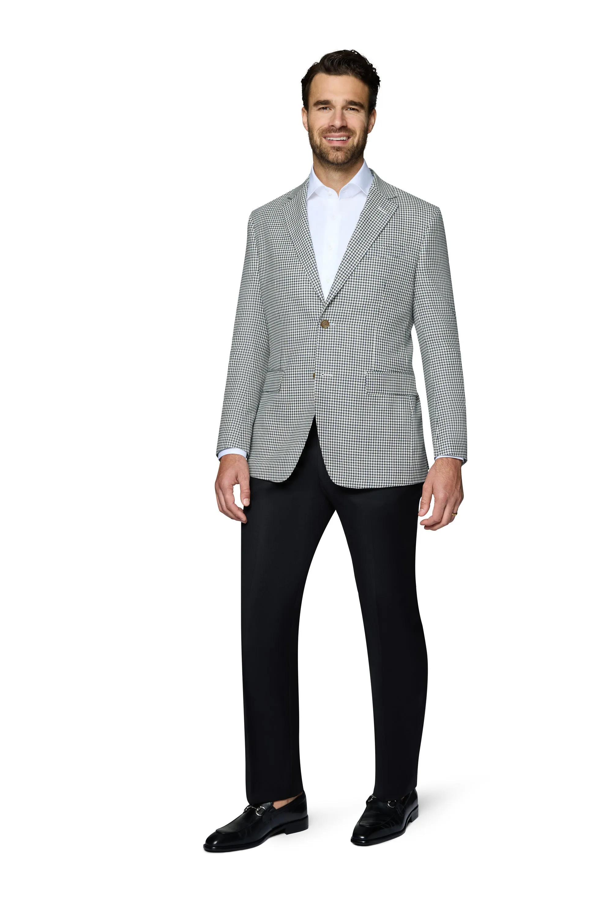 Berragamo Wool Sport Coat Modern Fit - Houndstooth