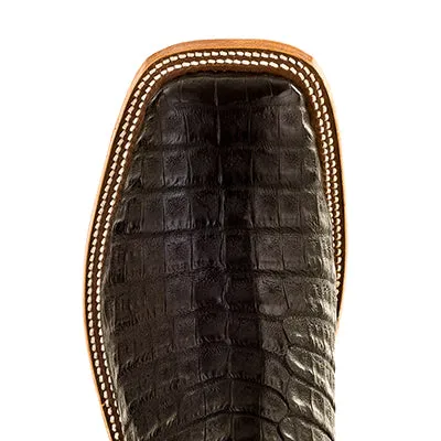 Black Caiman Crocodile Belly - S3005