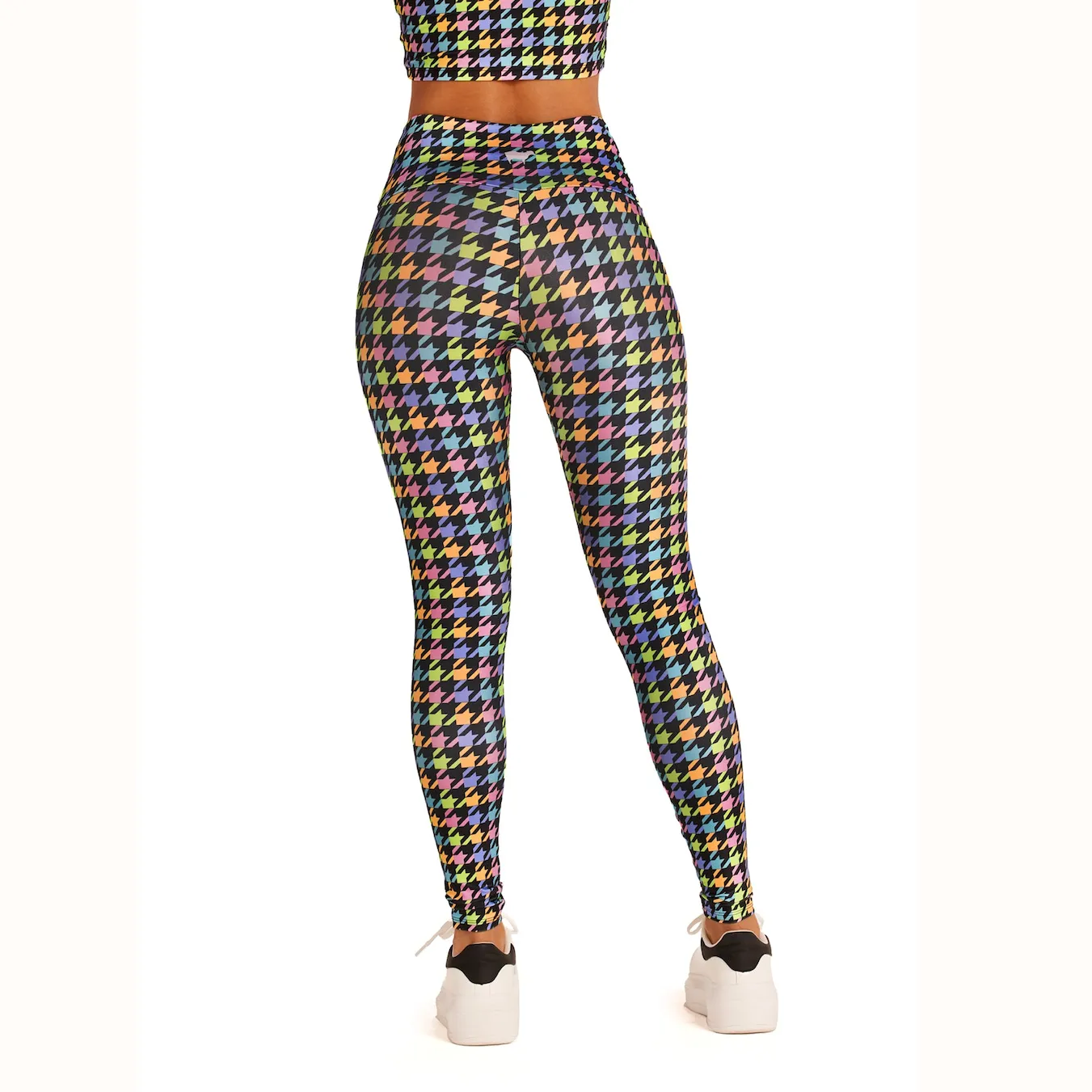 Black Neon Houndstooth Leggings