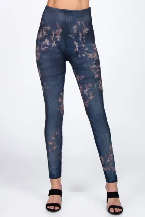 Blossom Burnout Printed Leggings