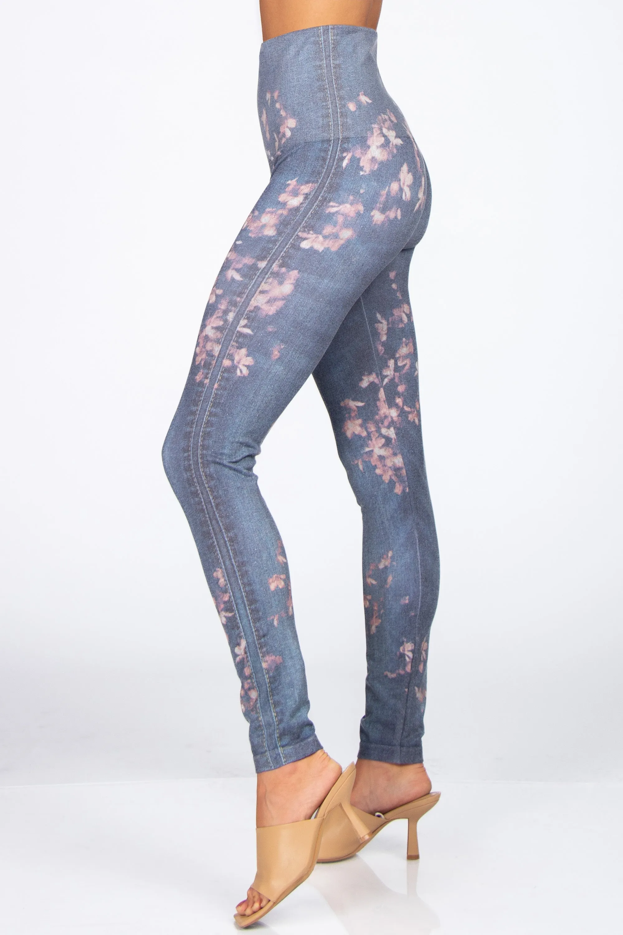 Blossom Burnout Printed Leggings