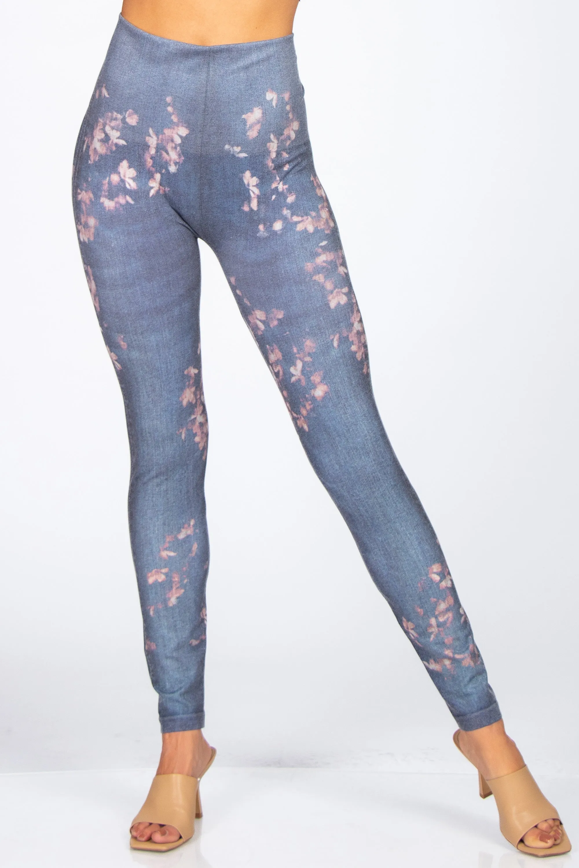 Blossom Burnout Printed Leggings