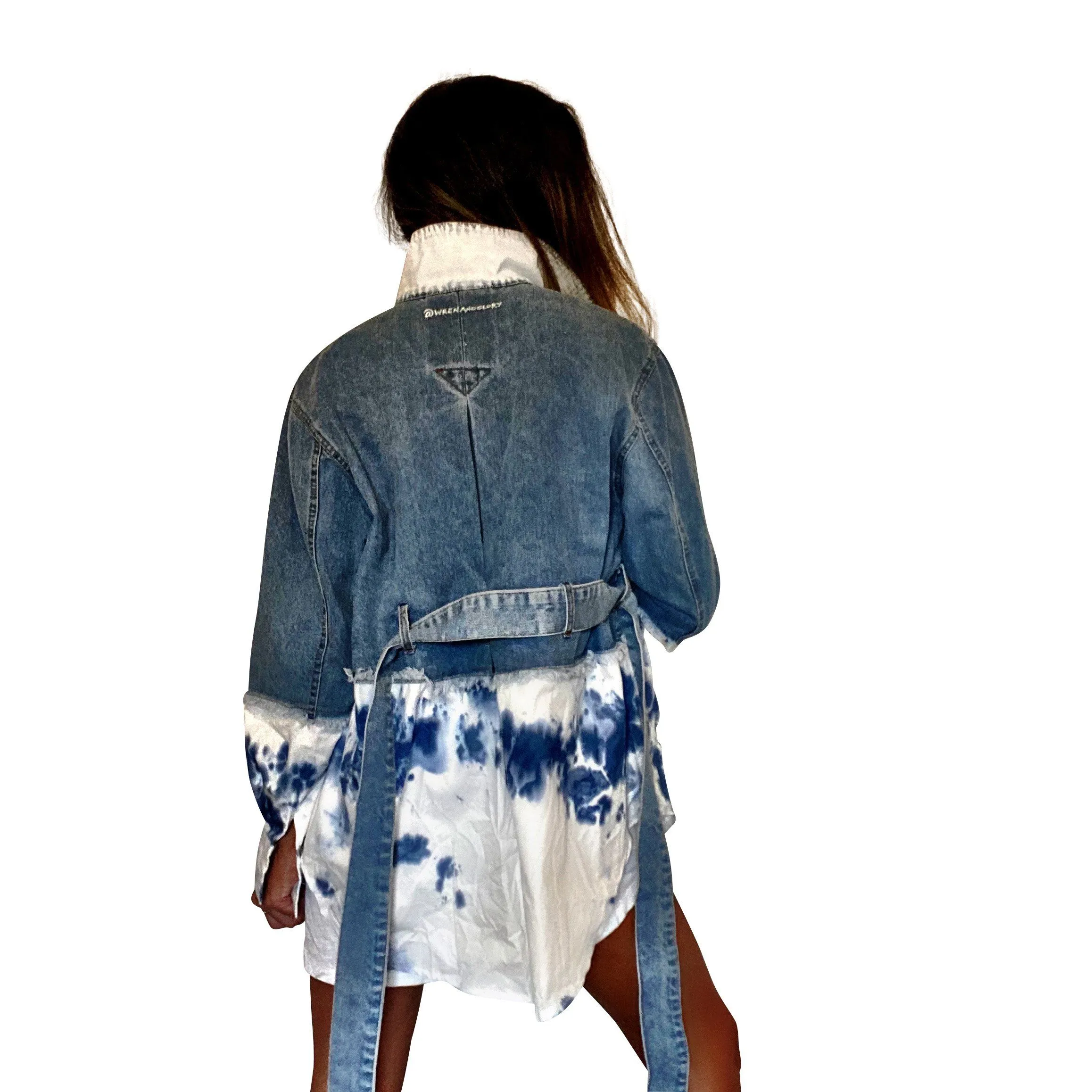 'BLUE SWIRLS' DENIM JACKET