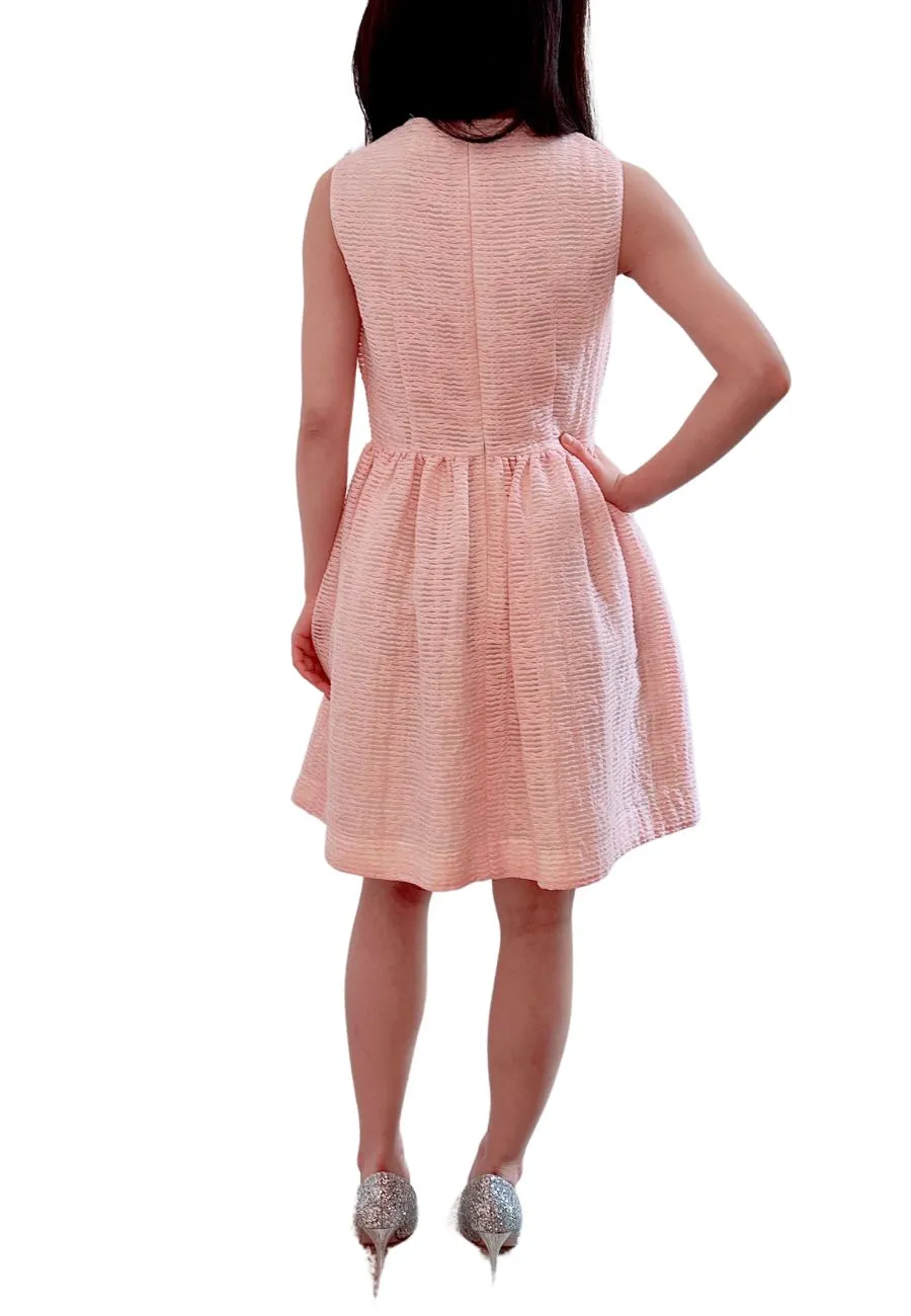 Blush Textured Sleeveless Mini Dress (Pre-loved)