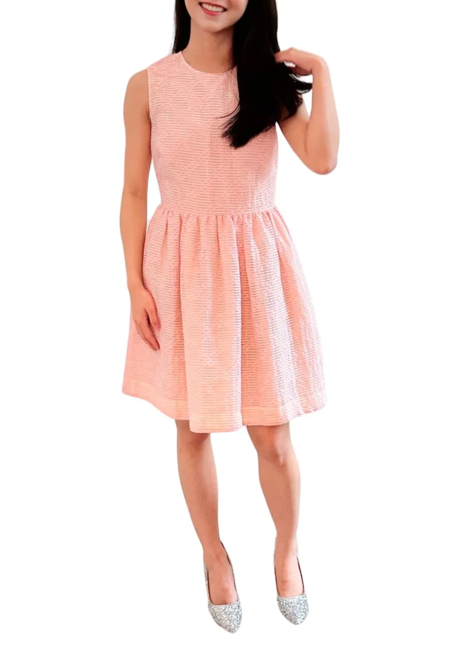 Blush Textured Sleeveless Mini Dress (Pre-loved)