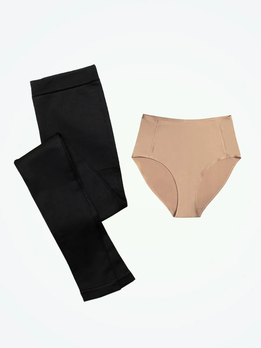 Bundle Truekind® & Shapermint Essentials - 1 Seamless Brief   1 High-Waisted Shaping Leggings