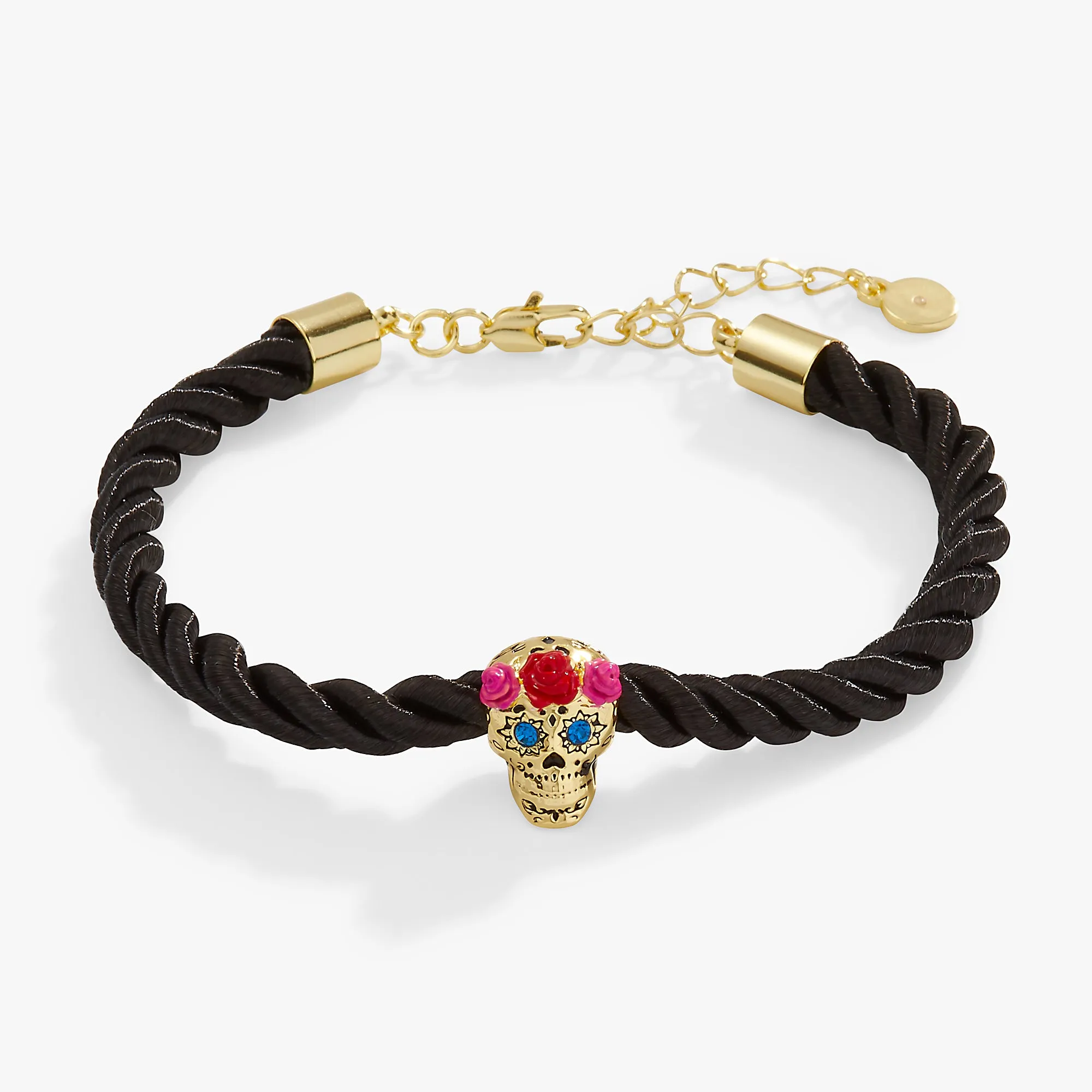 Calavera Sugar Skull Cord Bracelet