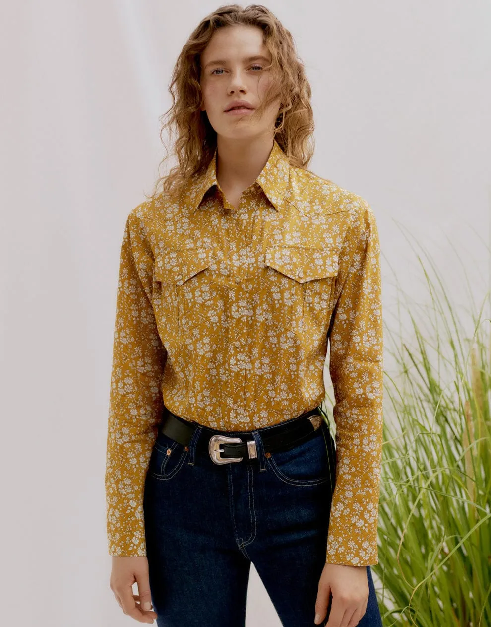 Camargue Cowboy Shirt Sewing Pattern, Liberty Fabrics