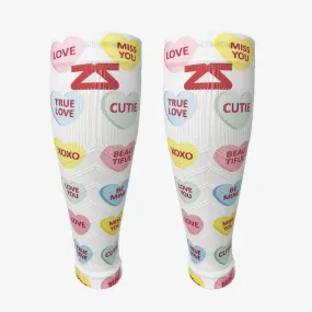 Candy Hearts Compression Leg Sleeves