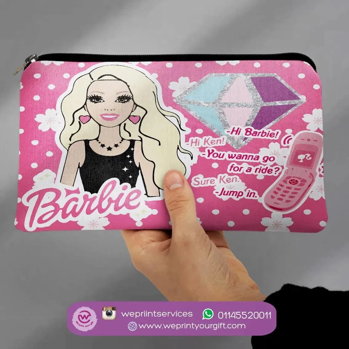 Canvas - Pencil Case - Barbie