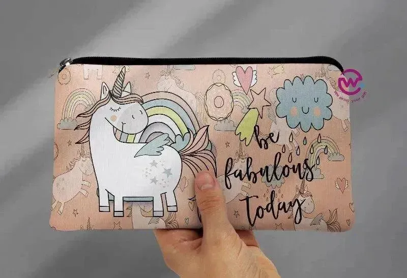 Canvas - Pencil Case - Unicorn