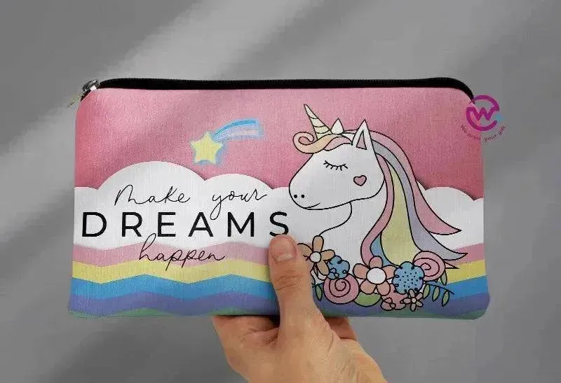 Canvas - Pencil Case - Unicorn