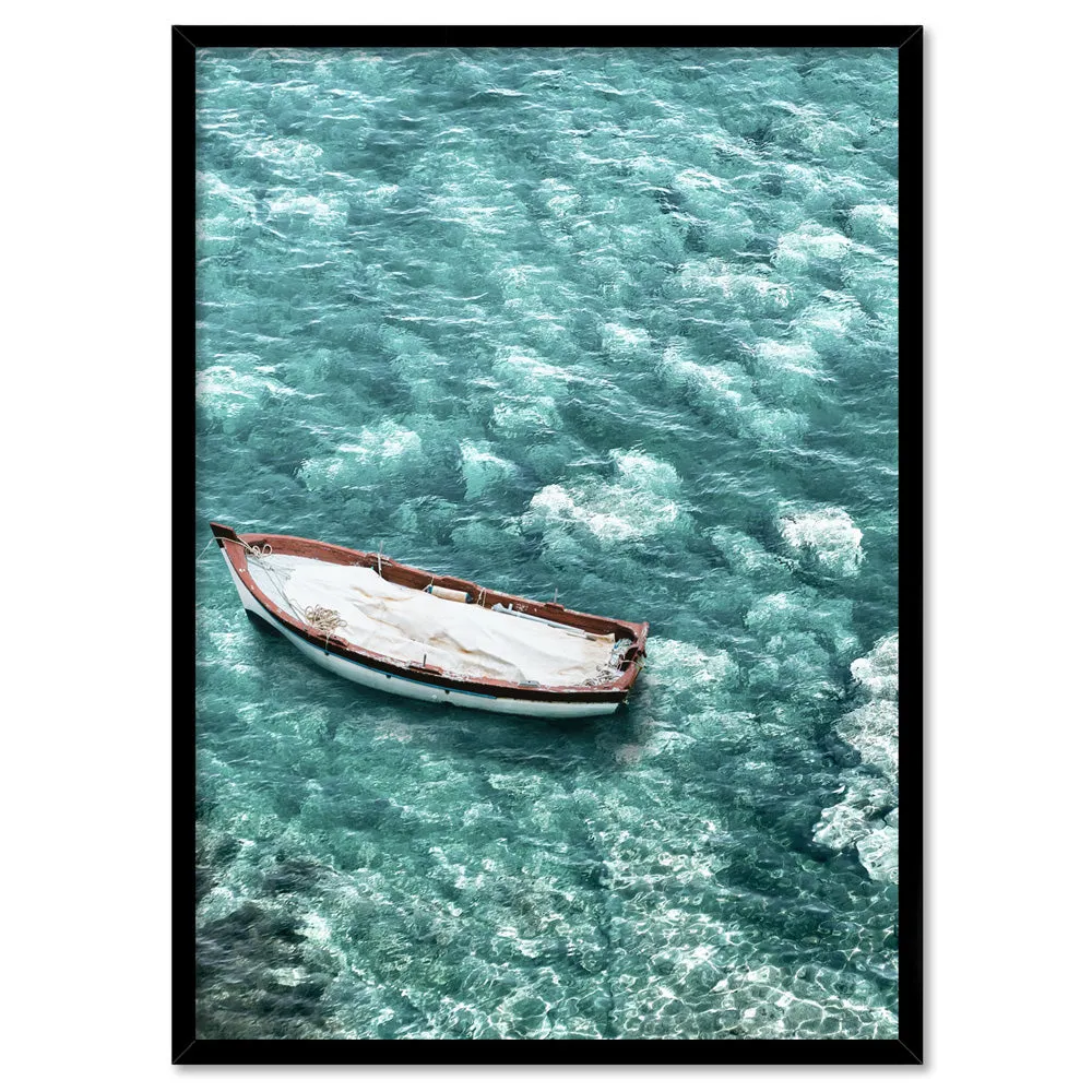 Capri Island Boat I - Art Print