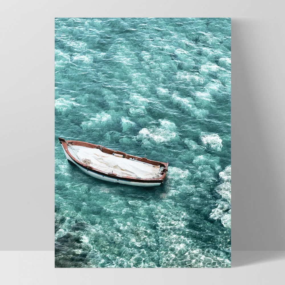 Capri Island Boat I - Art Print