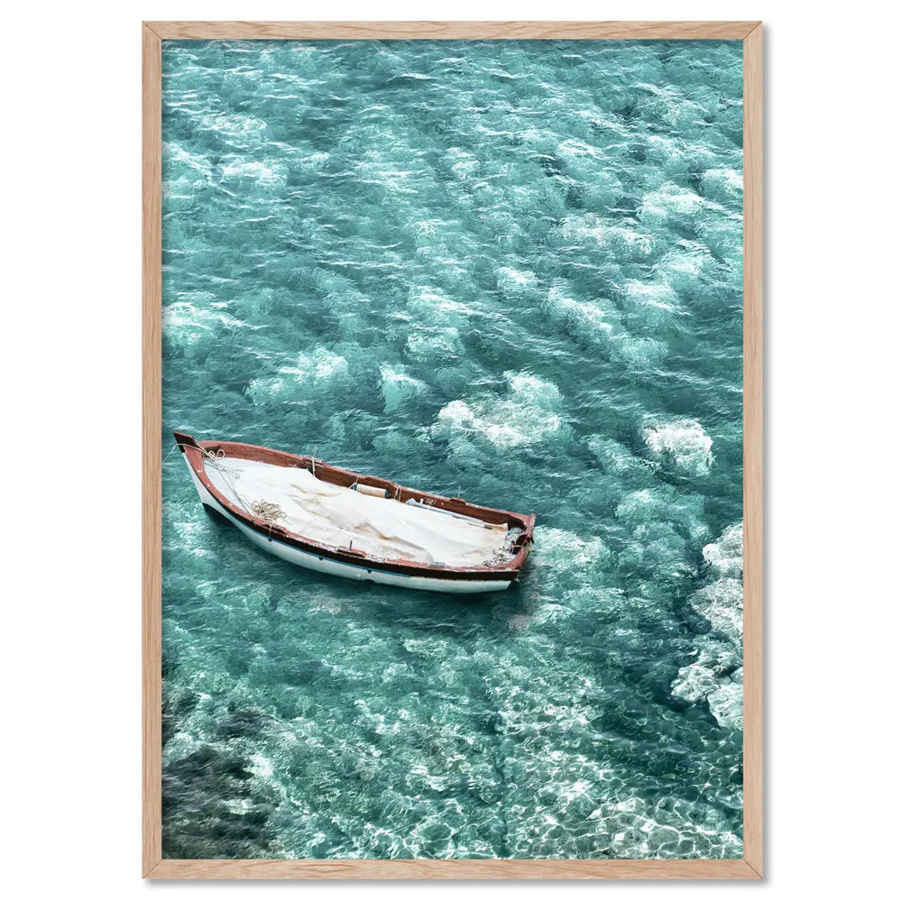 Capri Island Boat I - Art Print