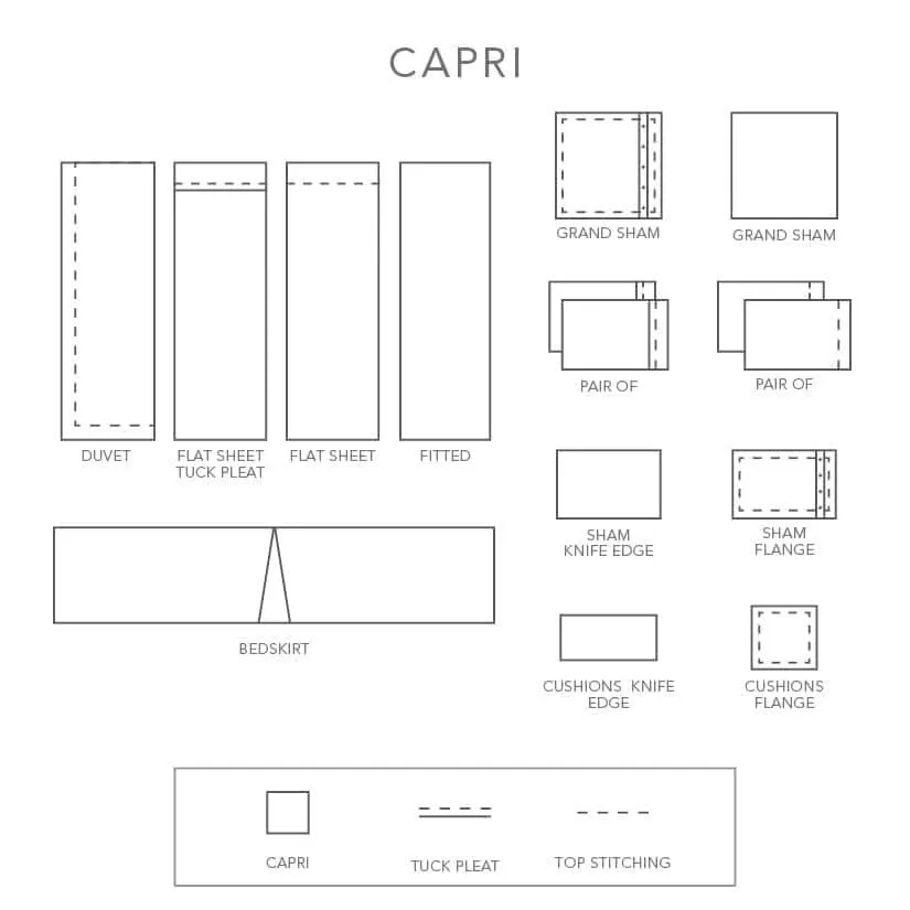 Capri Travel Pillowcases (Single - 16 x 20")