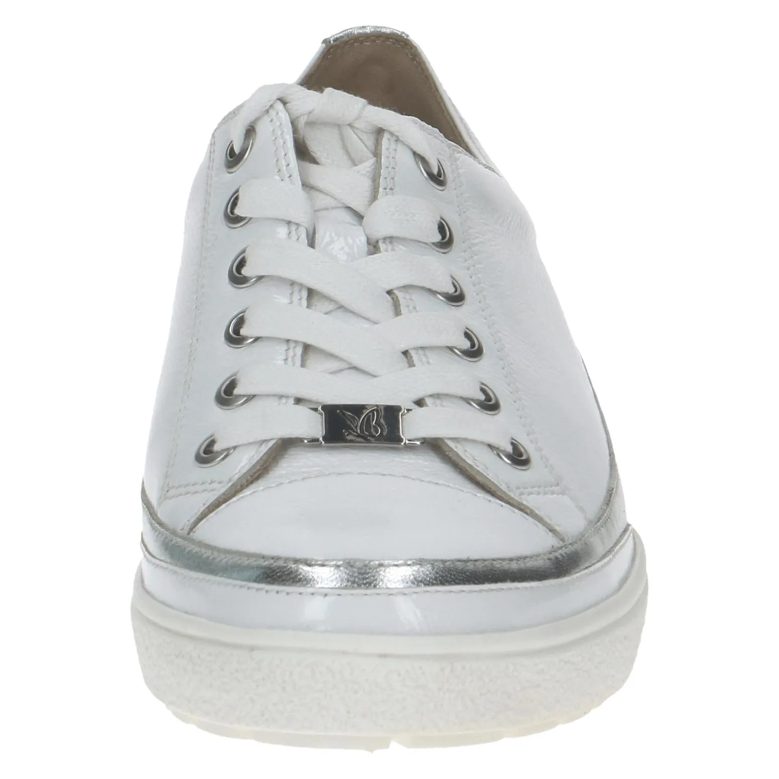 Caprice Ladies Lace Up Patent Sneaker