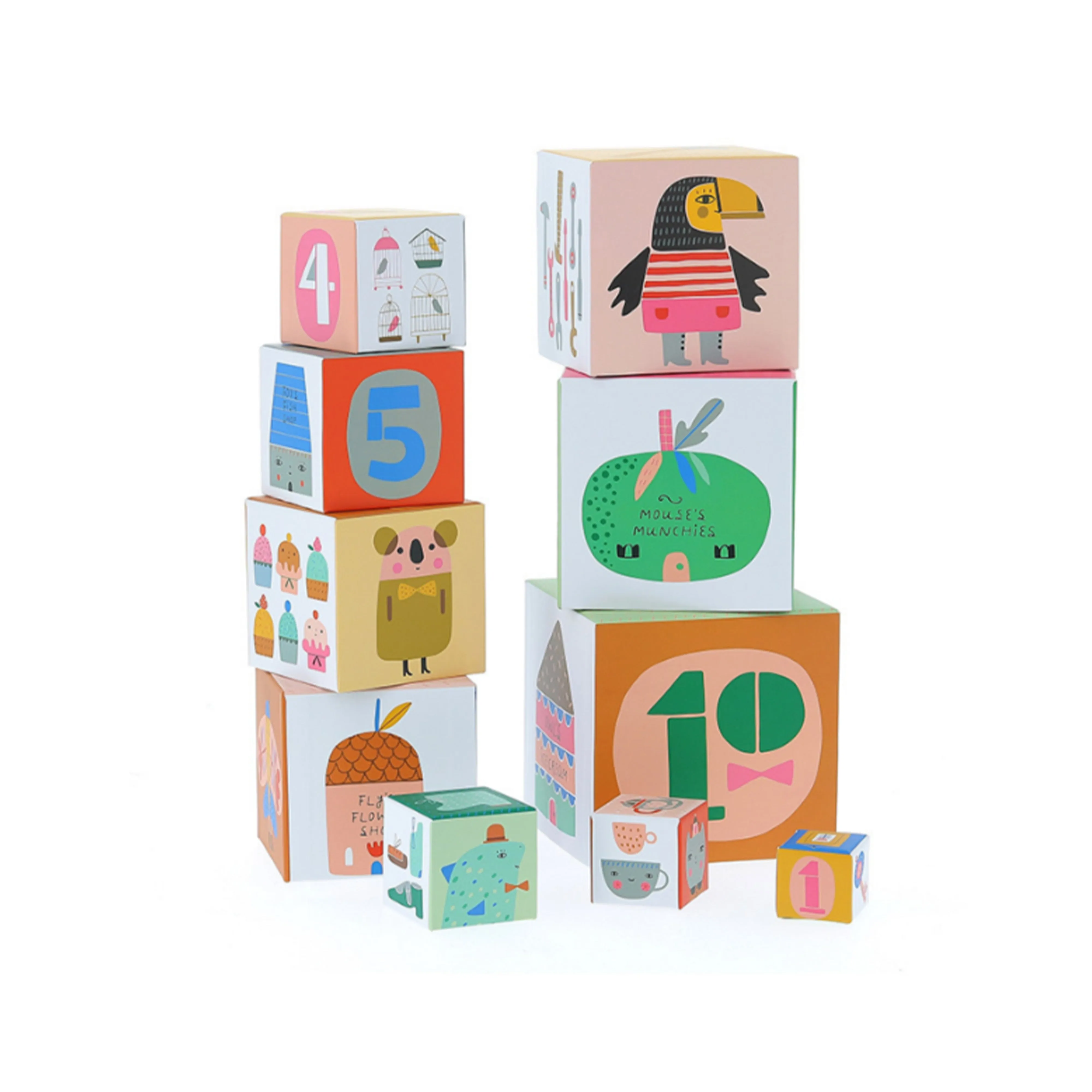 Cardboard Nesting Cubes - Vilac