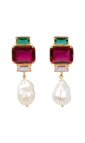 Christie Nicolaides Bambina Earrings - Rasberry