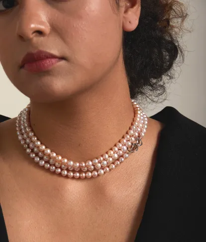 Classy Pearl Strand Necklace