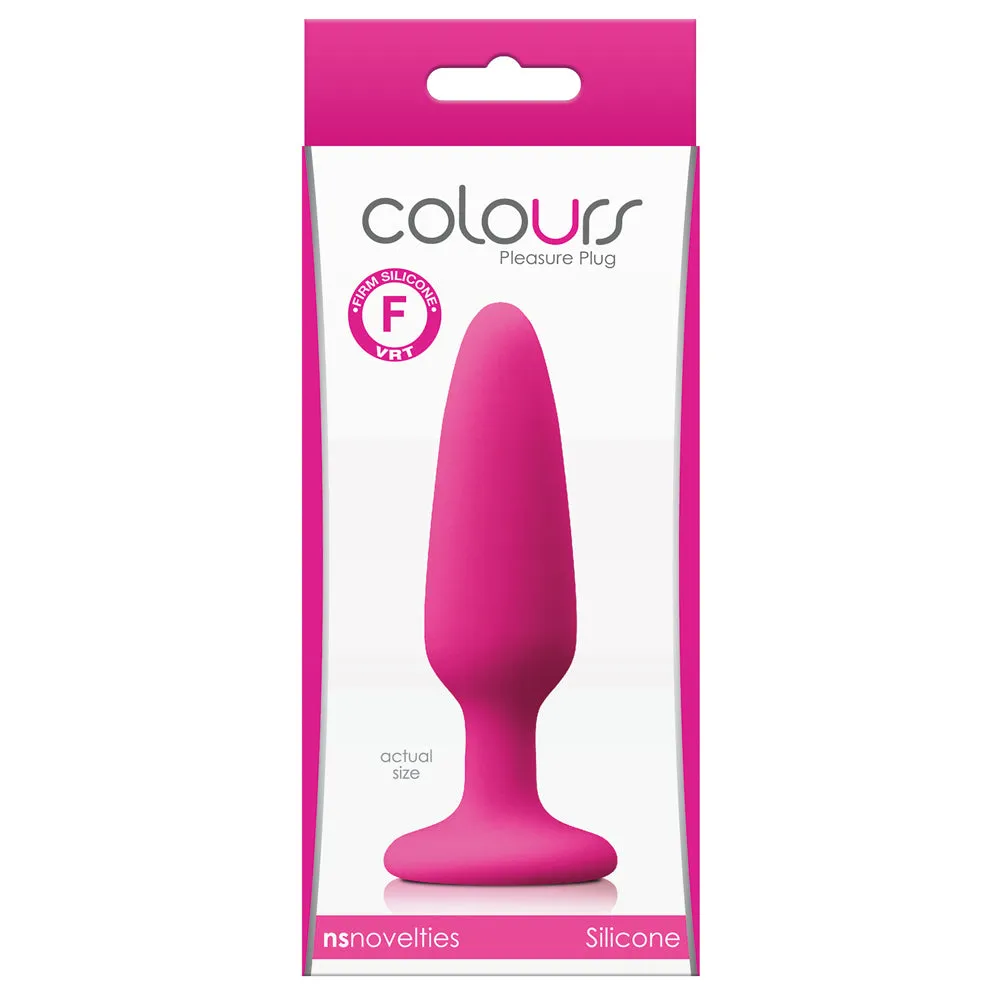 Colours Silicone Pleasure Anal Plug - Small