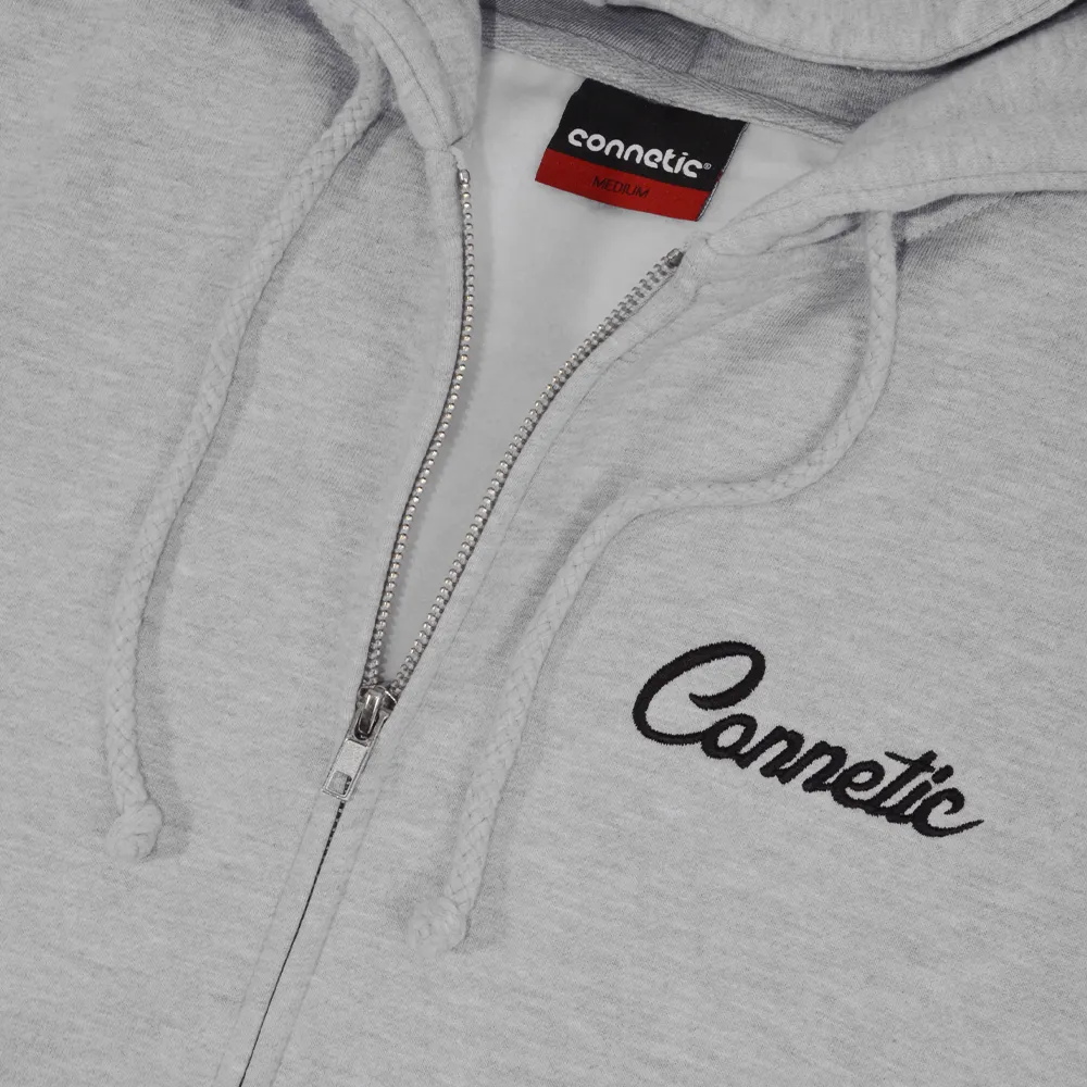 Connetic Zip Embroidered Hoodie