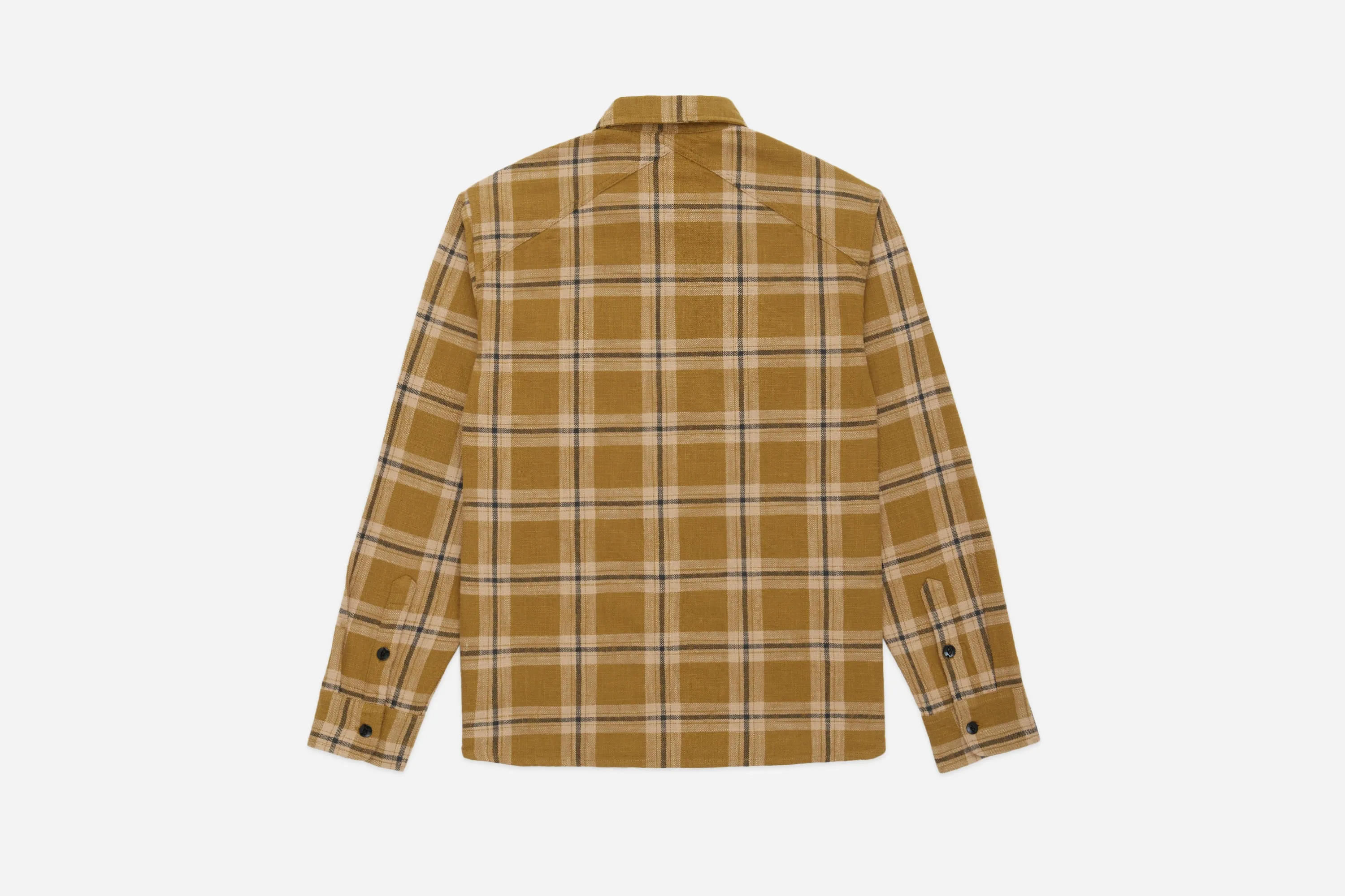 Crosscut Flannel ~ Coyote Slub Check