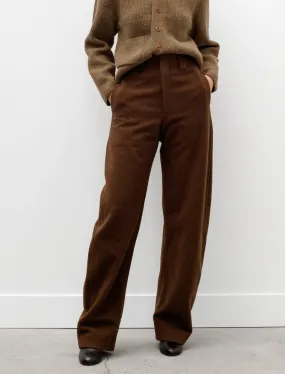 Curved Pants Dark Tobacco