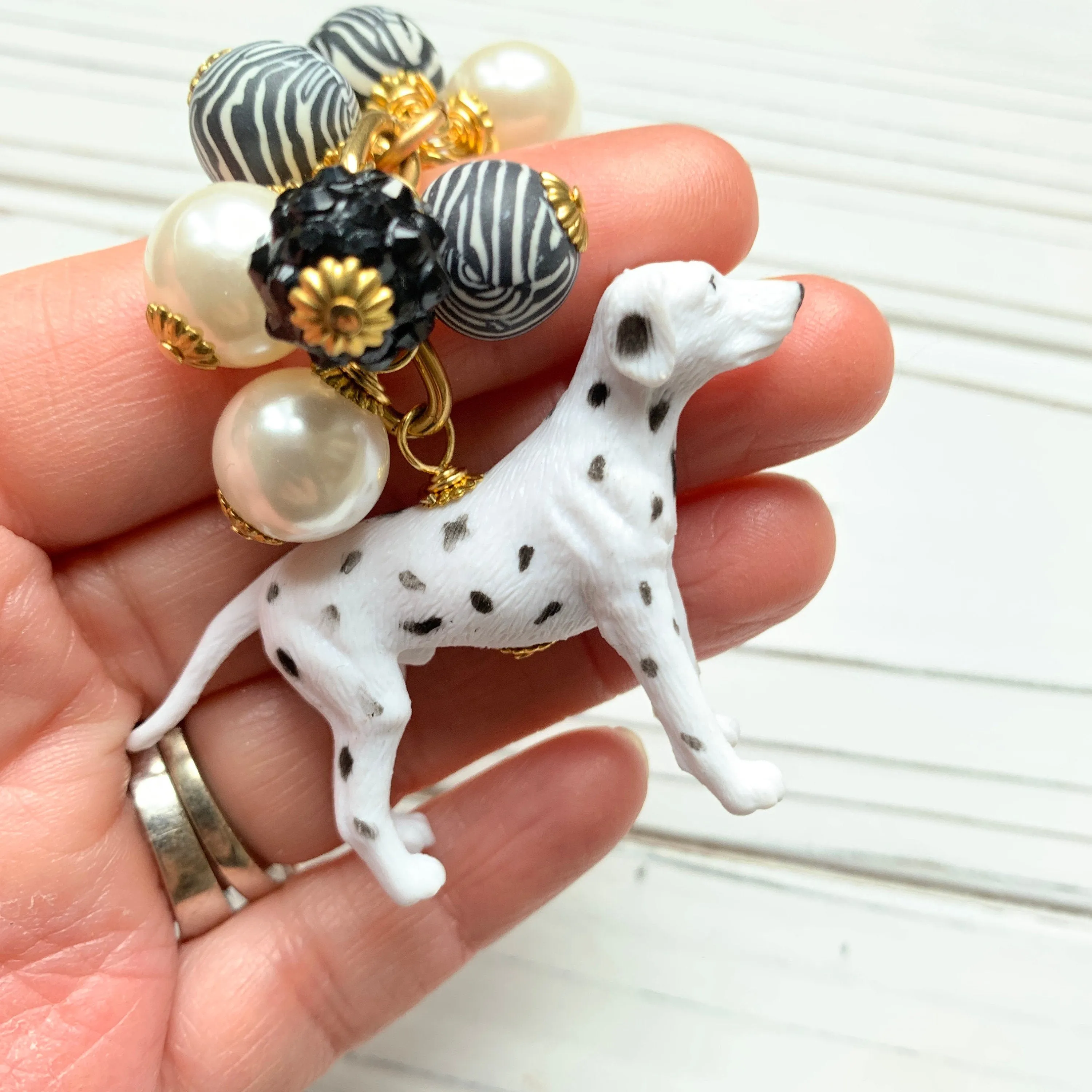 Dalmatian Purse Charm