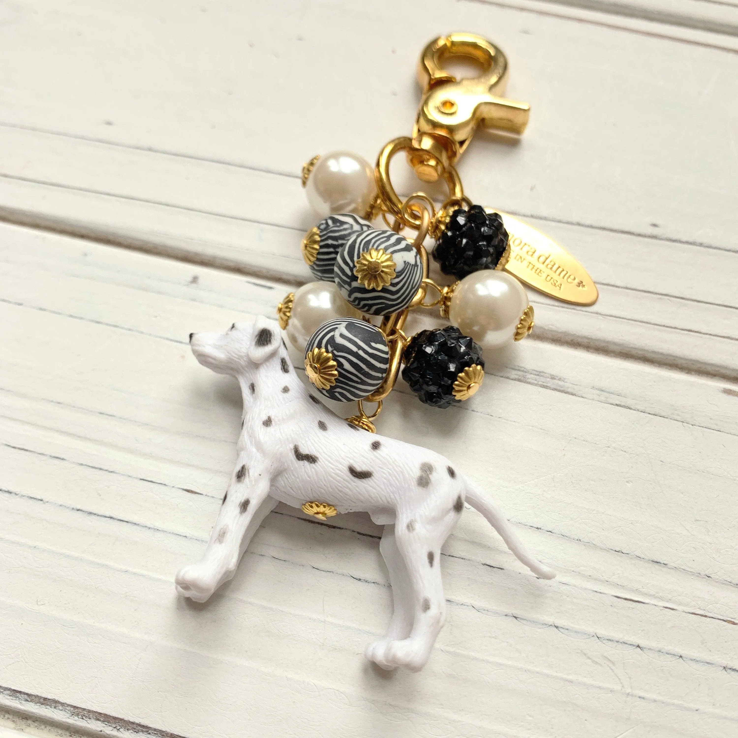 Dalmatian Purse Charm