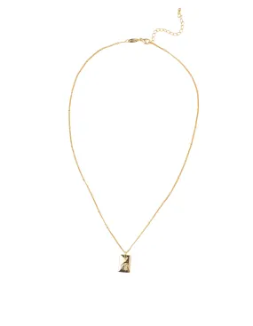 Elly Lou August Flower Necklace - Gold