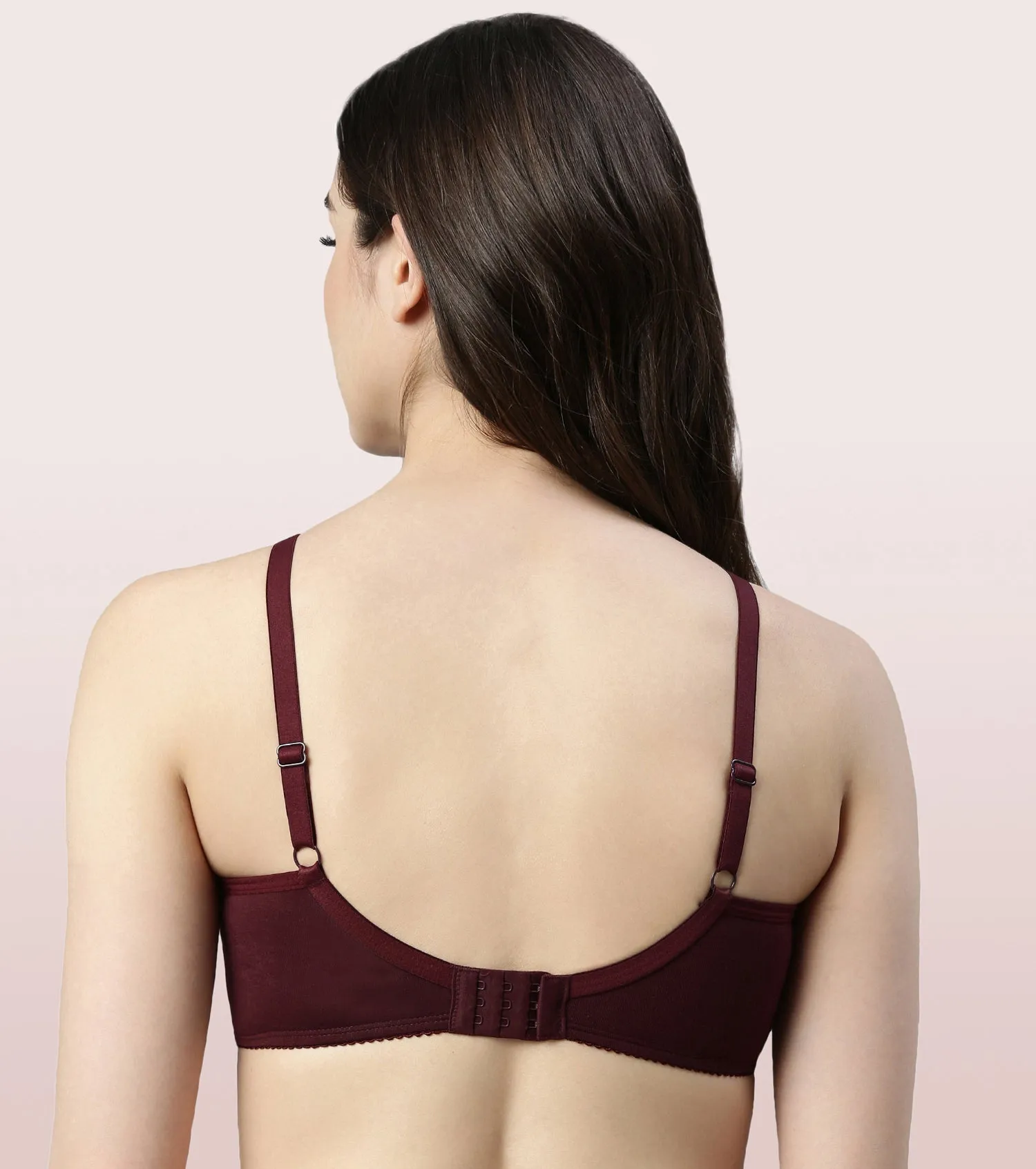 Enamor Eco-Melange MT02 Sectioned Lift and Support Cotton Nursing Bra for Women- High Coverage, Non Padded and Wirefree - Capri Melange