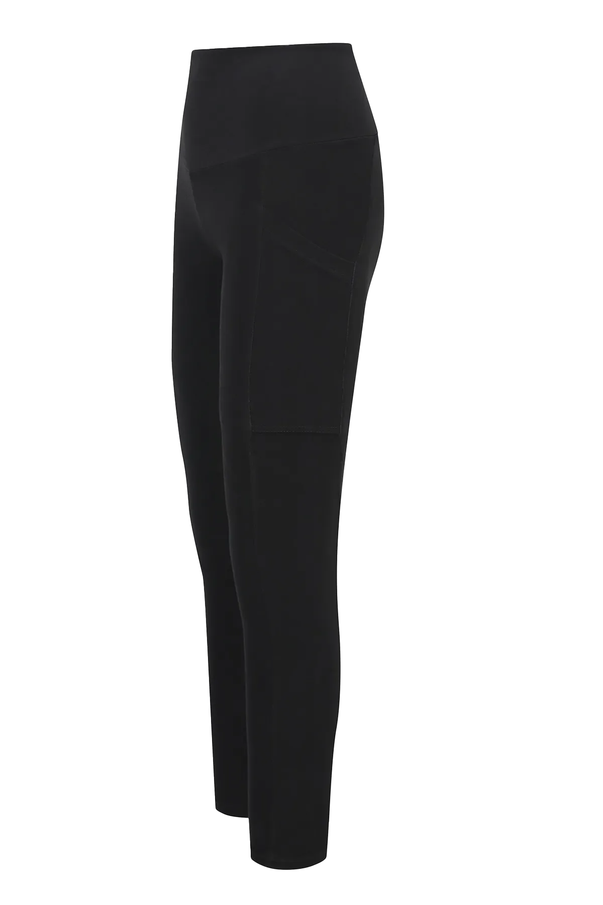 Extra Strong Compression Outer-Thigh Smoothing Leggings with Tummy Control Black