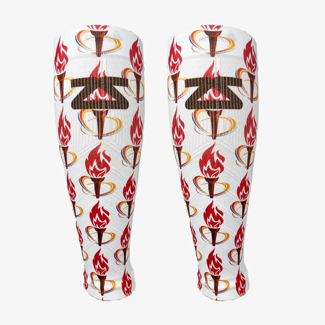 Flaming Torches Compression Leg Sleeves