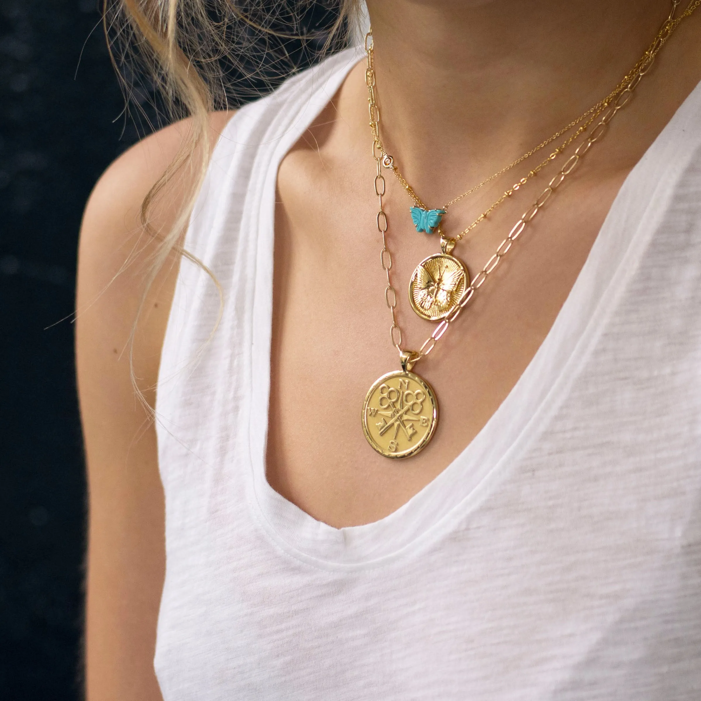 FOREVER JW Original Pendant Coin in Solid Gold