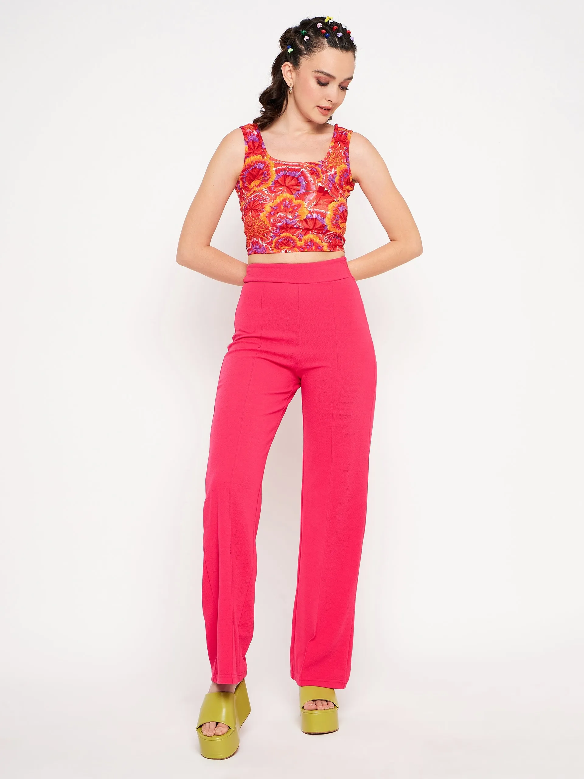 High Waisted Stretchy Parallel Pants