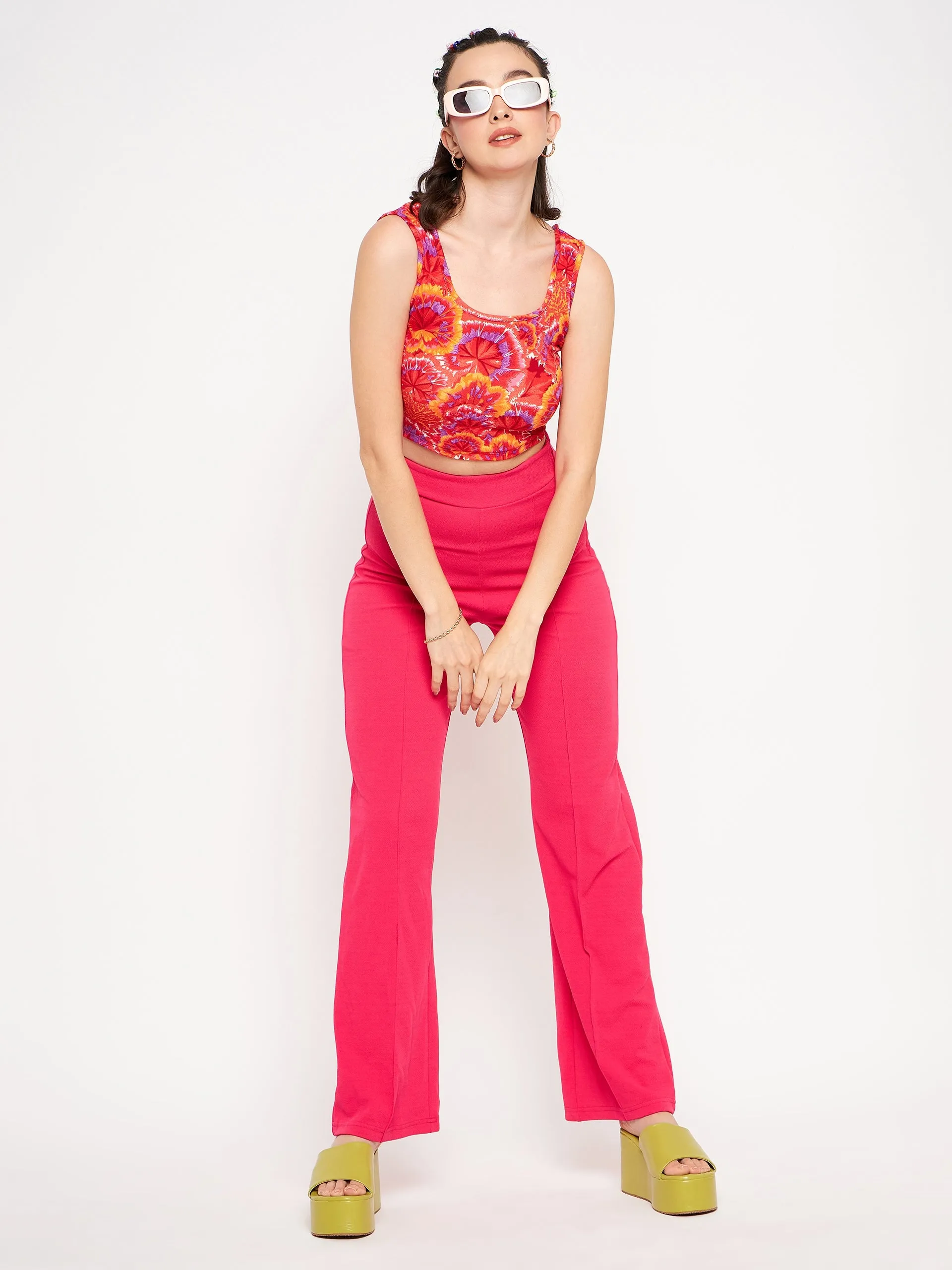 High Waisted Stretchy Parallel Pants