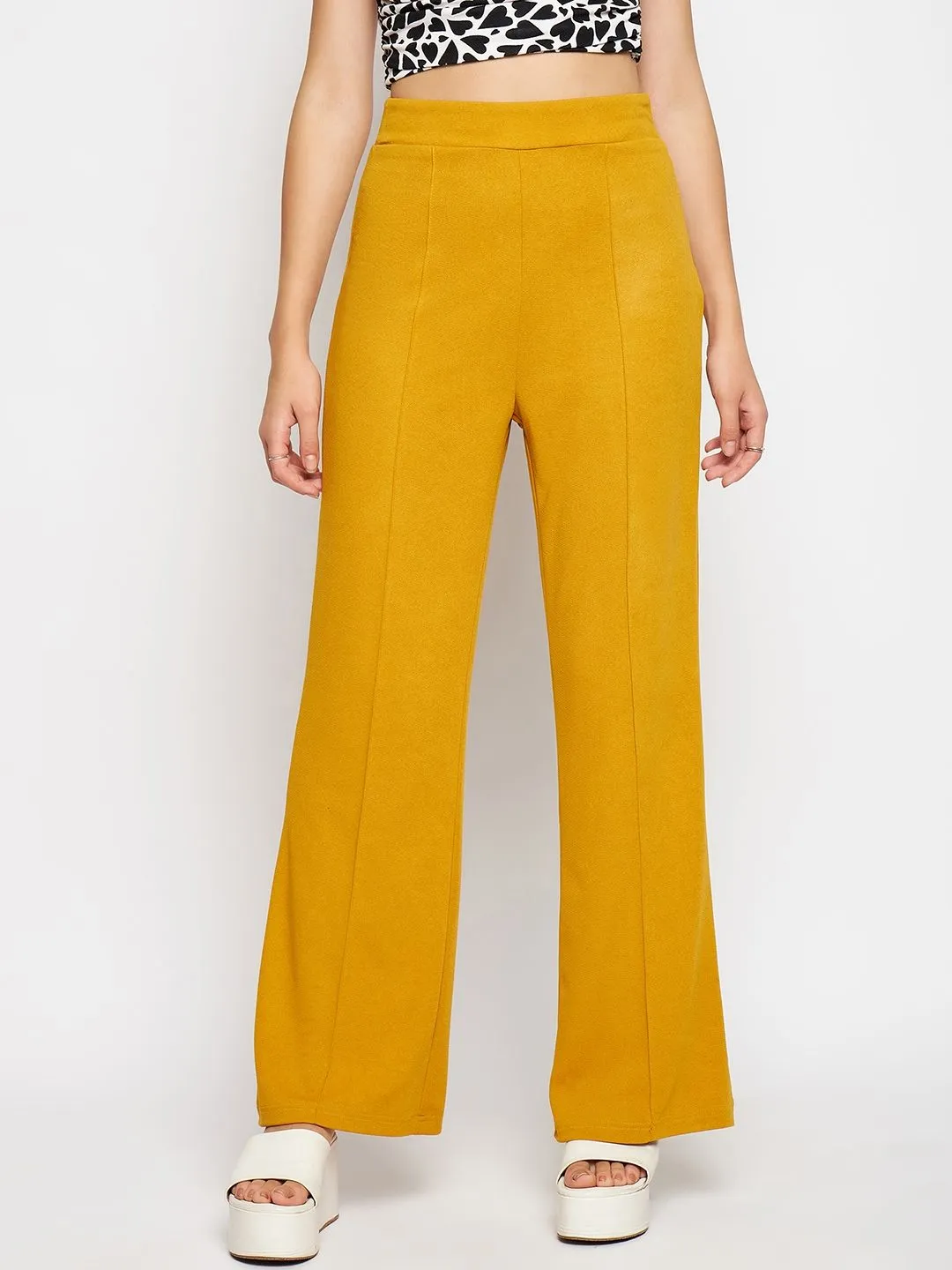 High Waisted Stretchy Parallel Pants