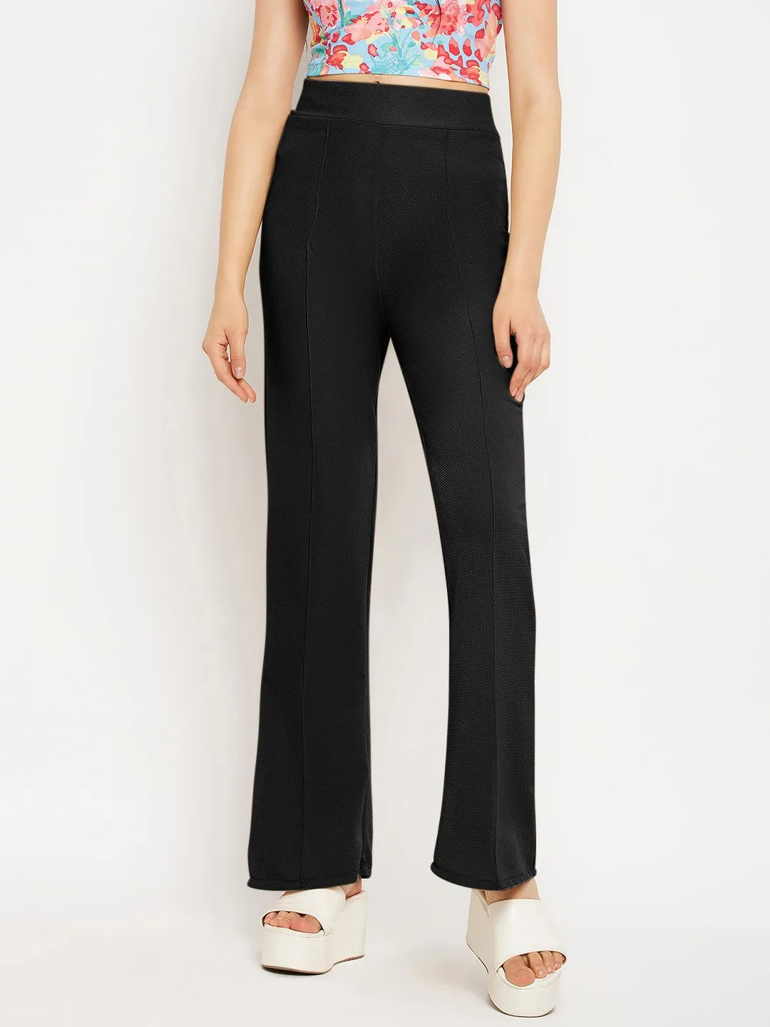 High Waisted Stretchy Parallel Pants