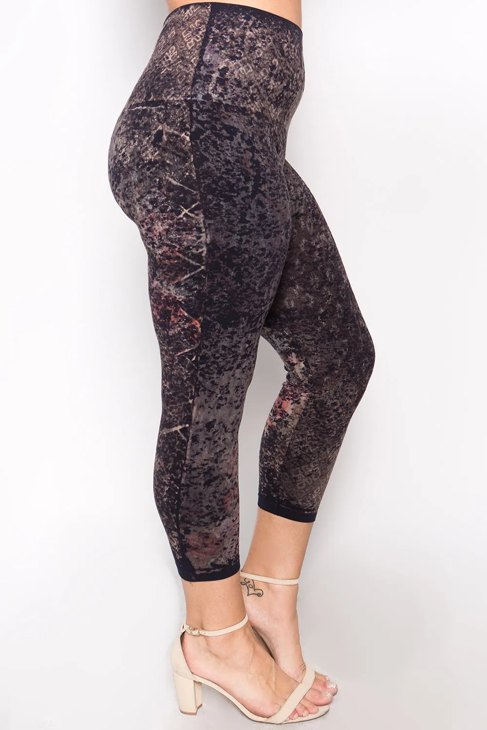 Ikat Floral Print Legging