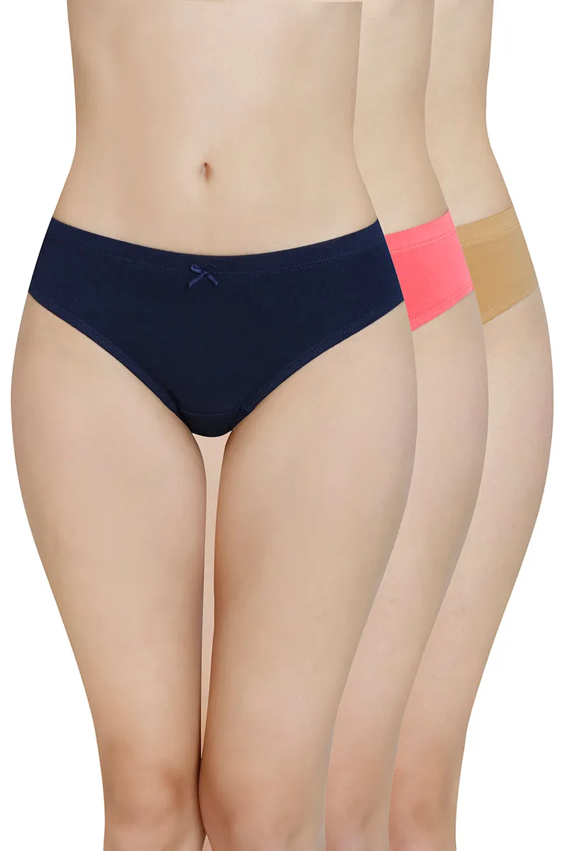 Inner Elastic Waistband Bikini Panty (Pack of 3)