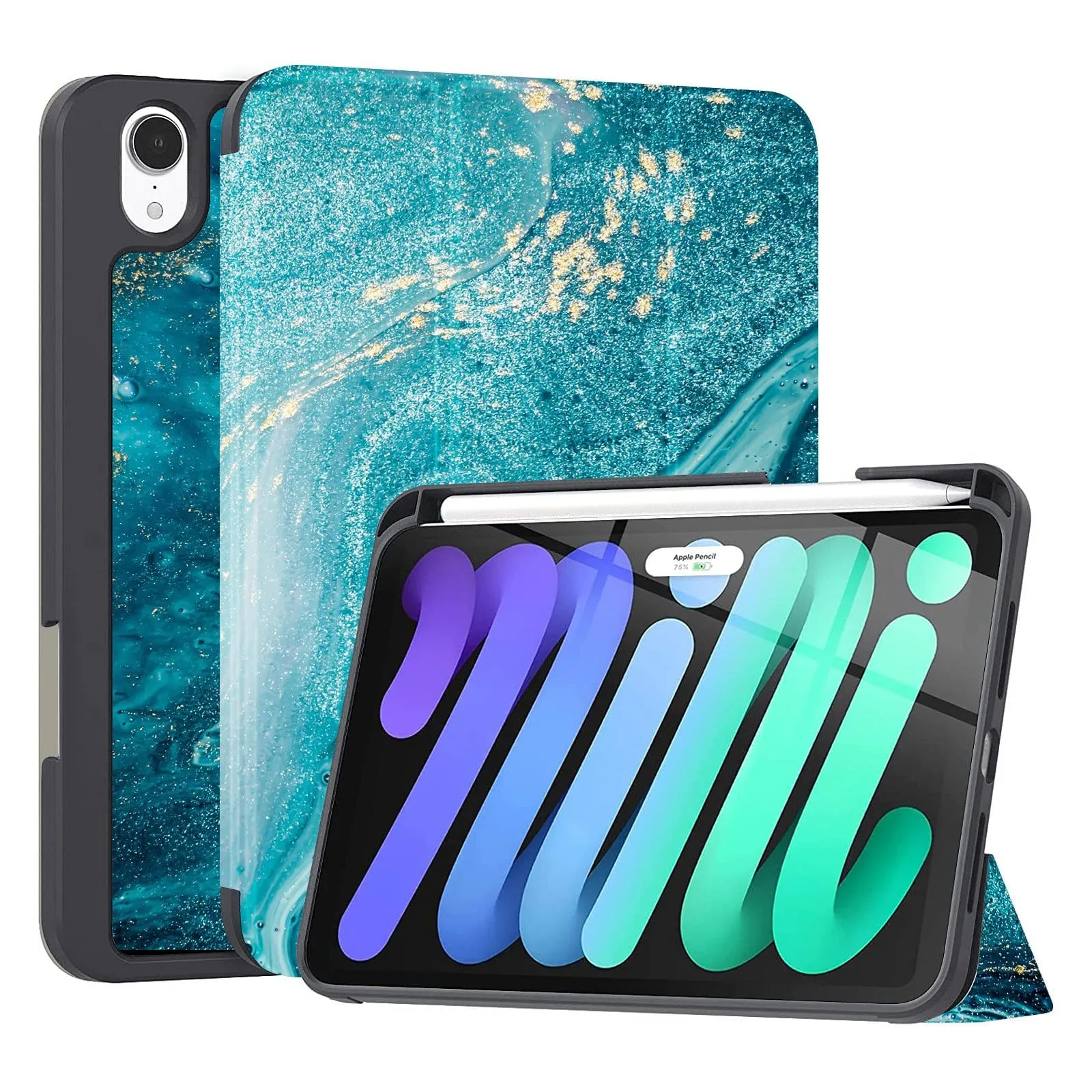 Inspire Series Blue Marble Folio Case - iPad Mini