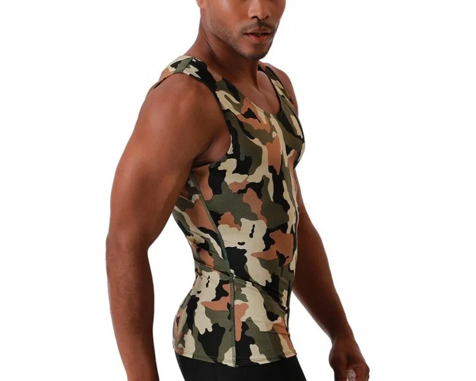 Insta Slim USA Camo Activewear Muscle Tank 3MAT001