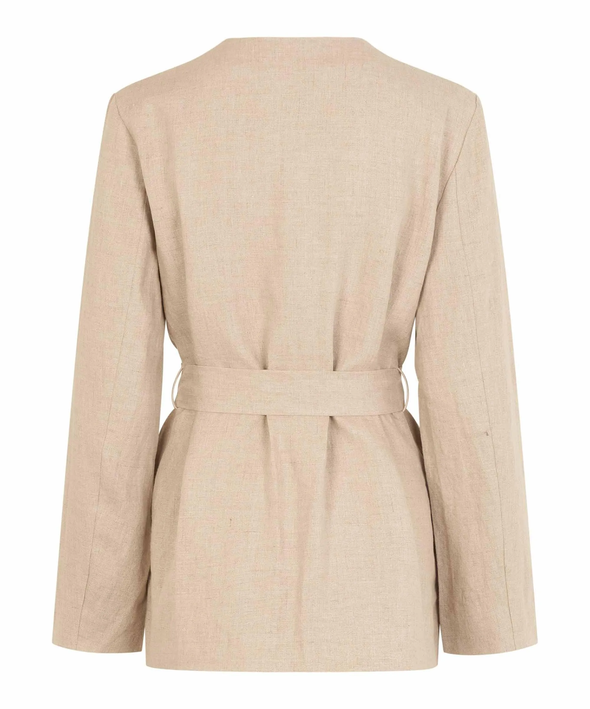 Jenalo Tie-Front Long Sleeve Jacket