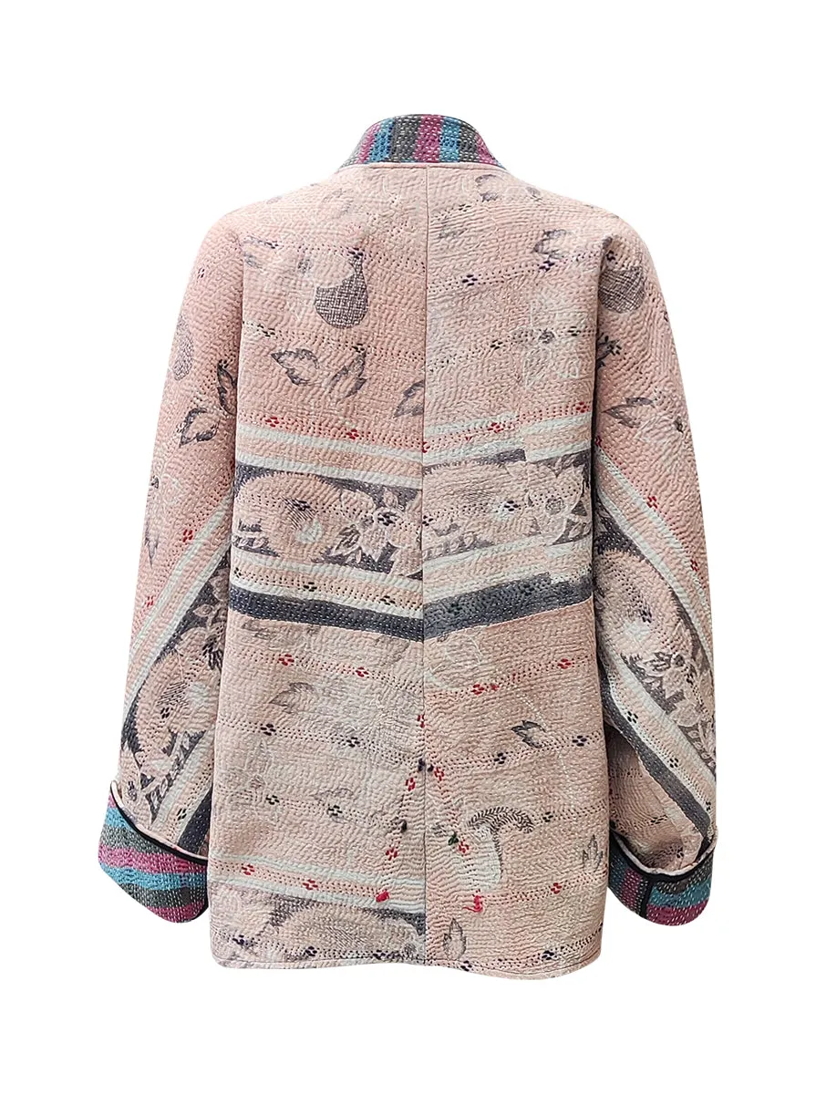 kantha vintage short jacket bhargava