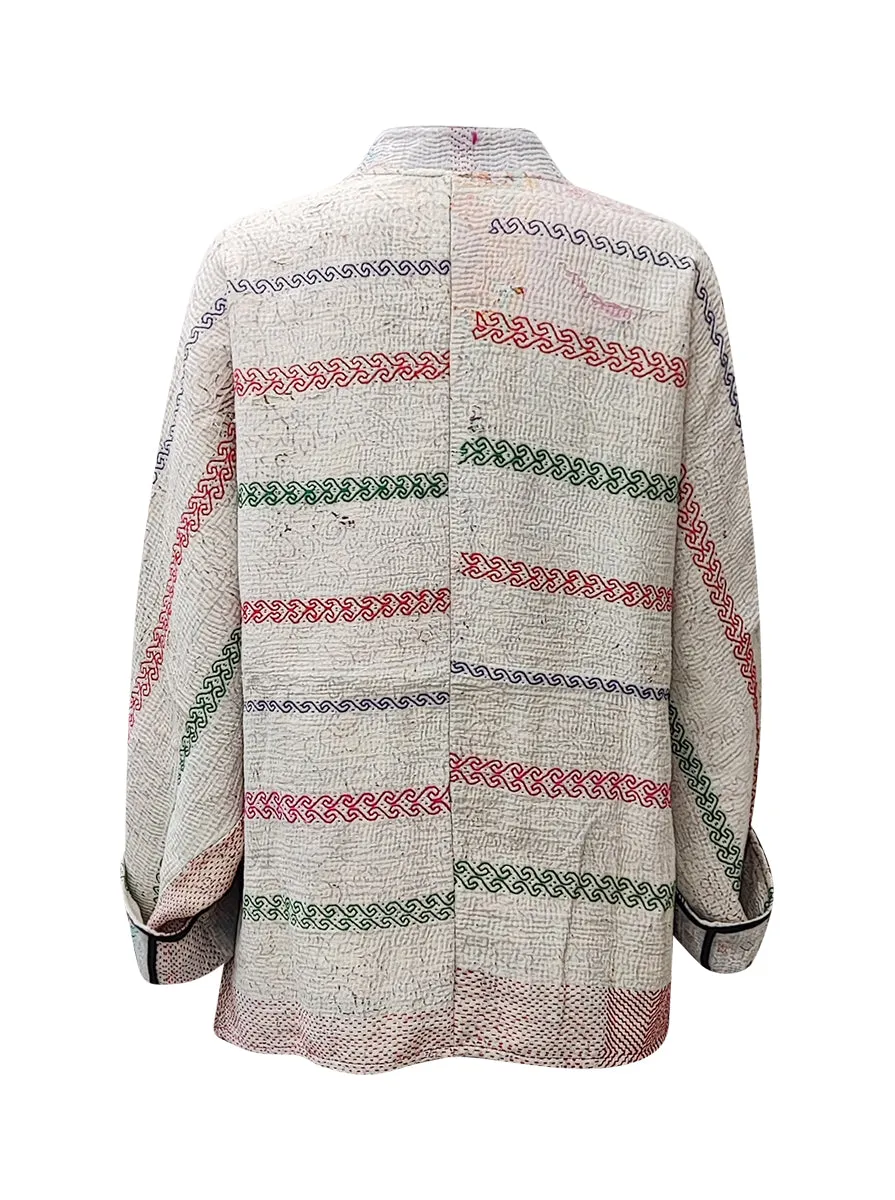 kantha vintage short jacket tribhuvana