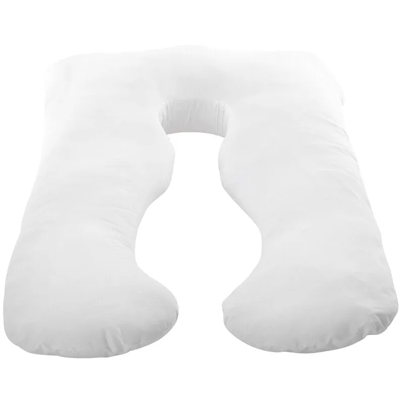 Kowenka Hypoallergenic Down Alternative U Shaped Fiber Pregnancy Pillow