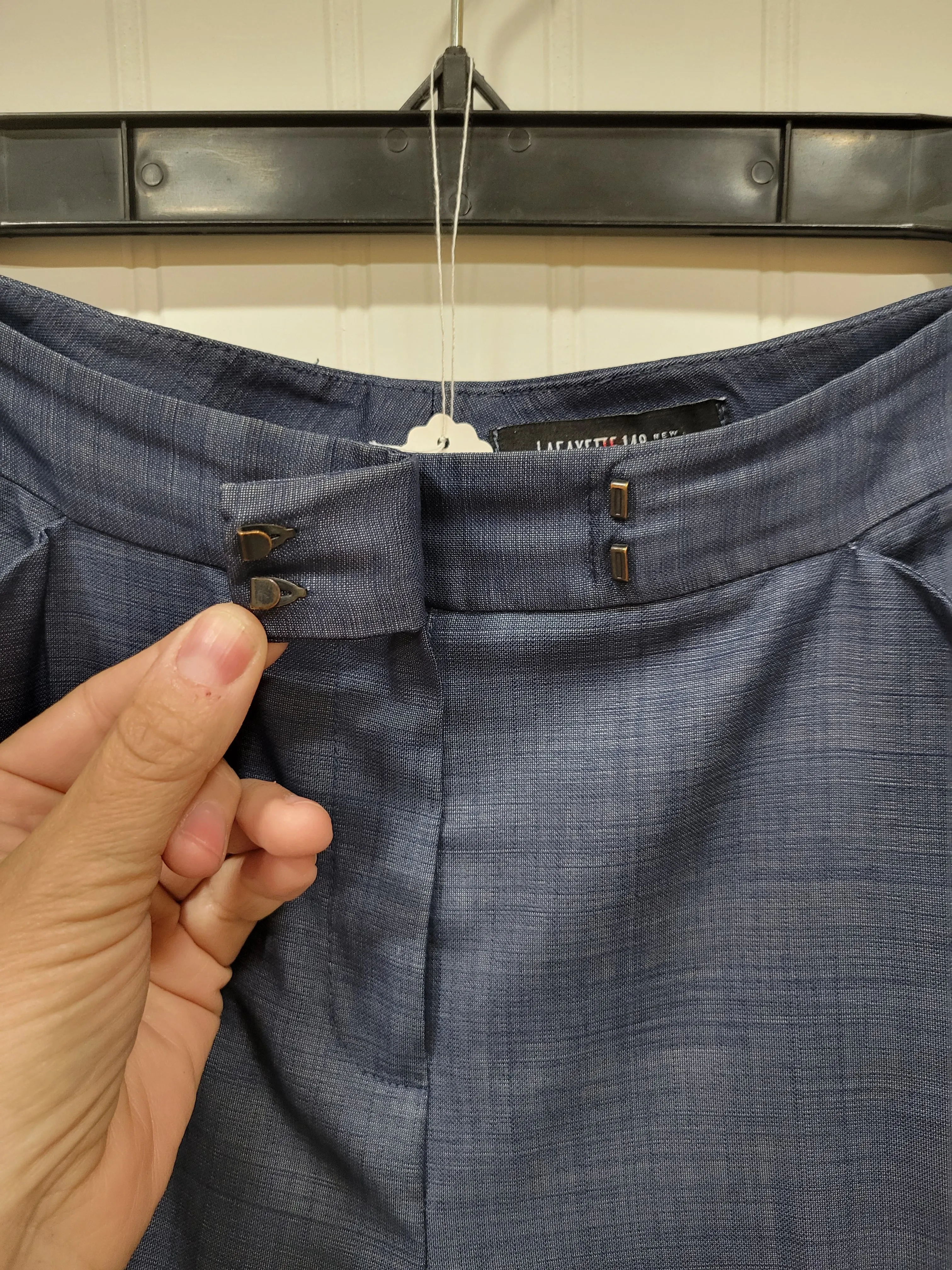 Lafayette 148 New York Blue Dress Pants