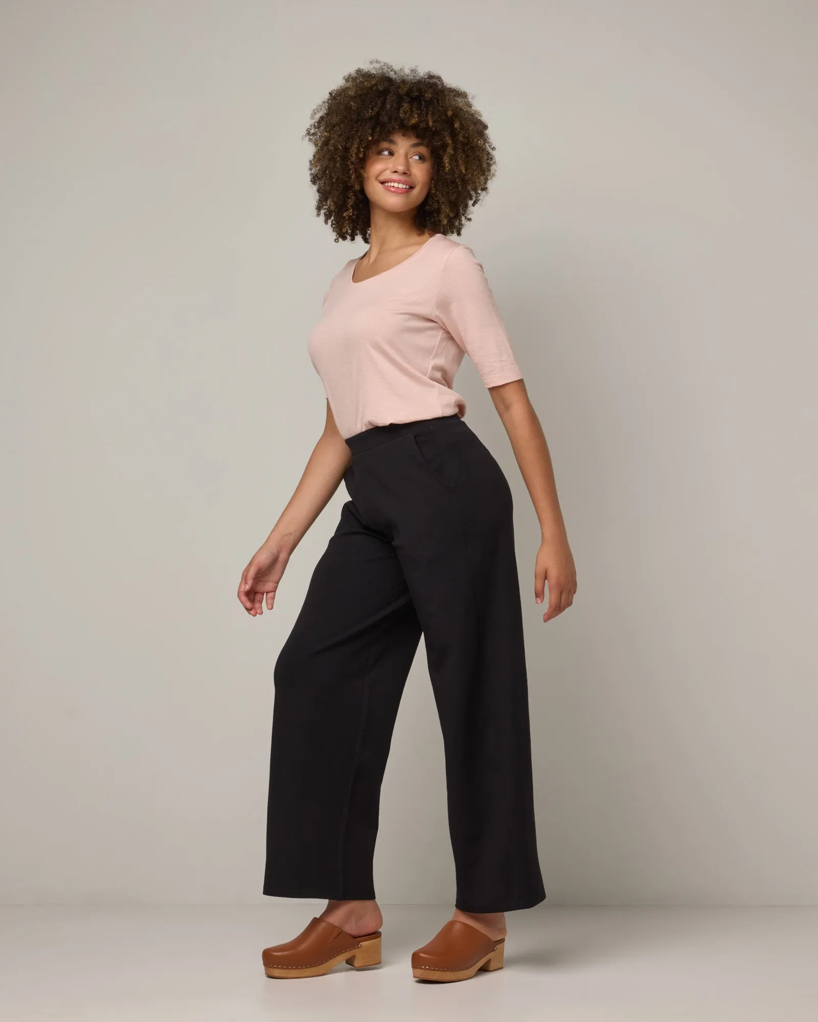 Lane Wide Leg Ponte Pant (Coming Soon)